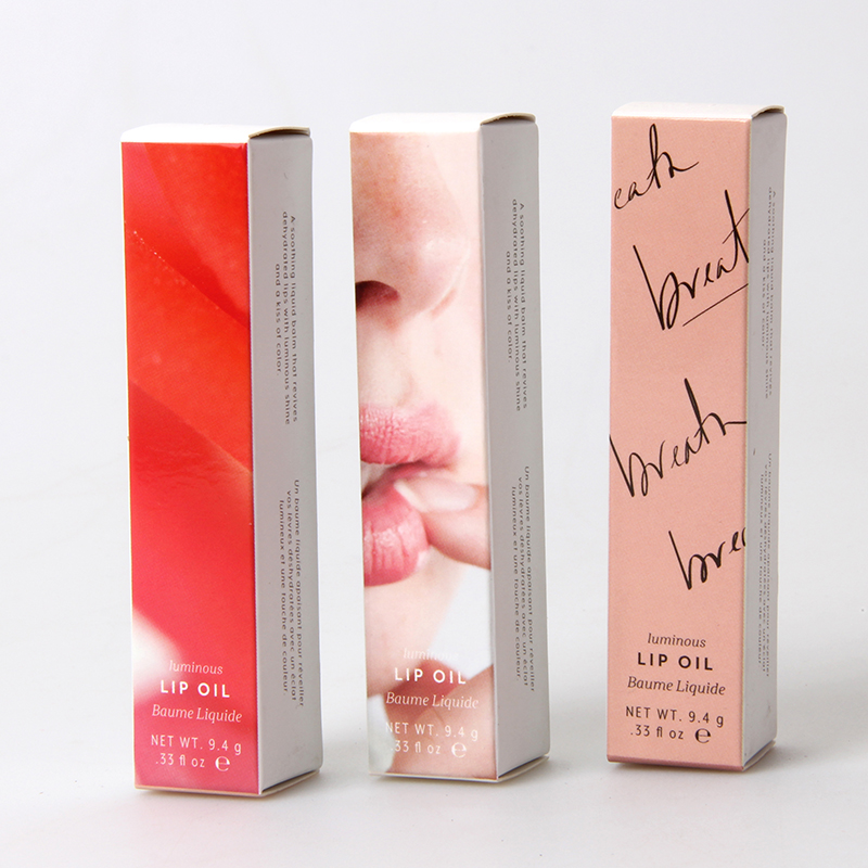 Boîte d'emballage durable de brillant à lèvres d'huile de lèvre de cosmétiques de papier adapté aux besoins du client
