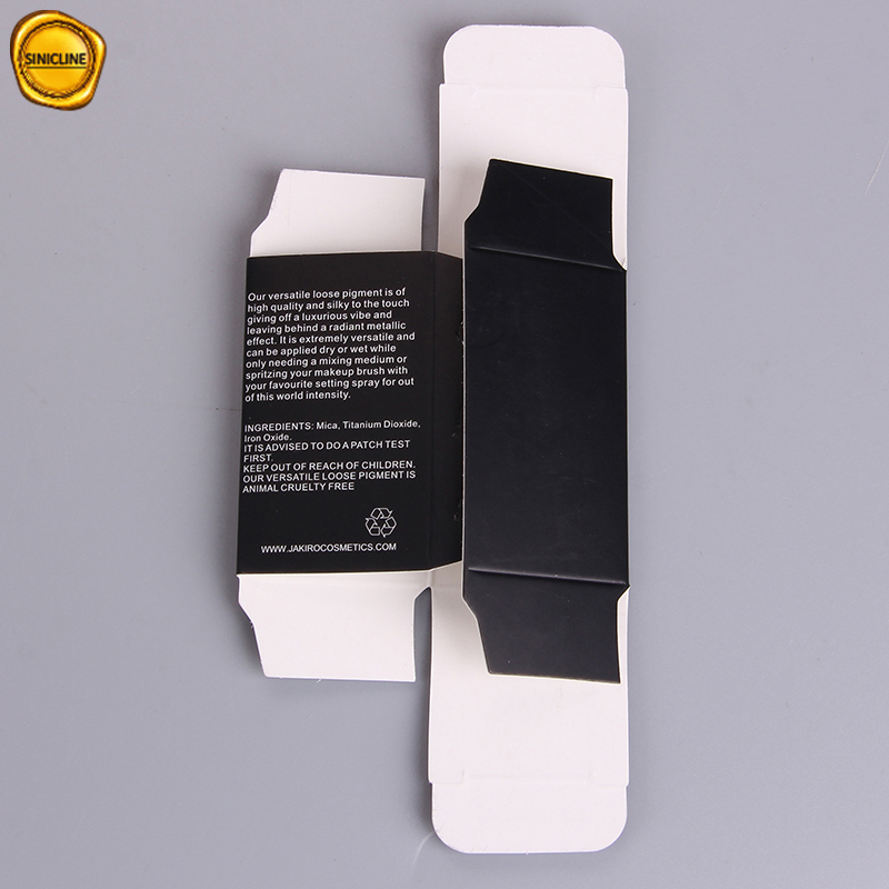 Boîte d'emballage de base de papier noir mat personnalisé recyclable