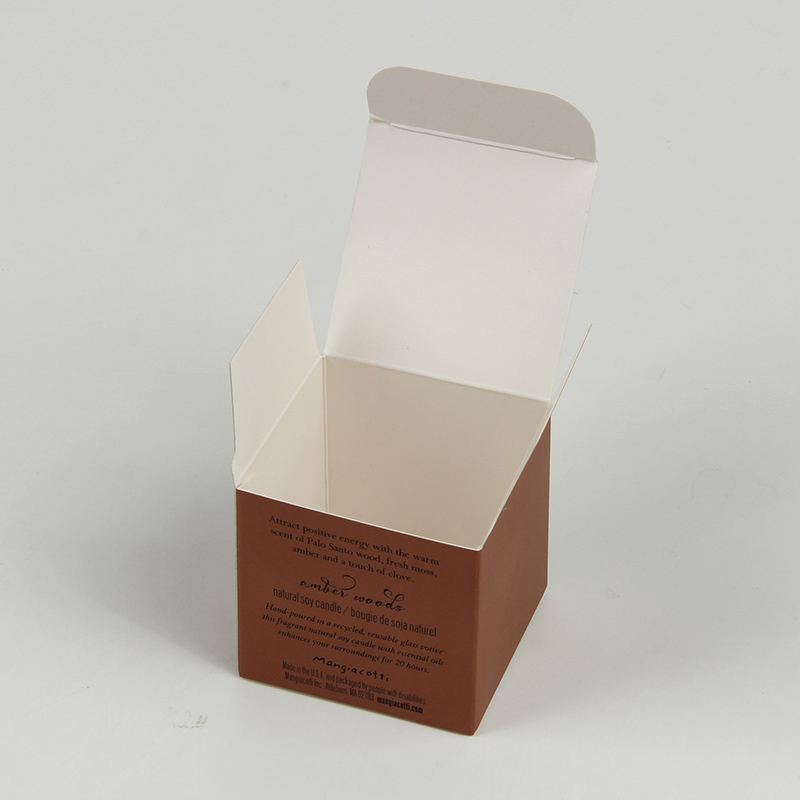 L'emballage fait sur commande de bougie de boîte de paquet de pot de bougie enferme dans une boîte l'emballage de boîte de bougie